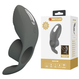 King Cock - Elite Deluxe Regulowana Uprzaz Pierscien z Jadrami i Dildo 20,3 cm