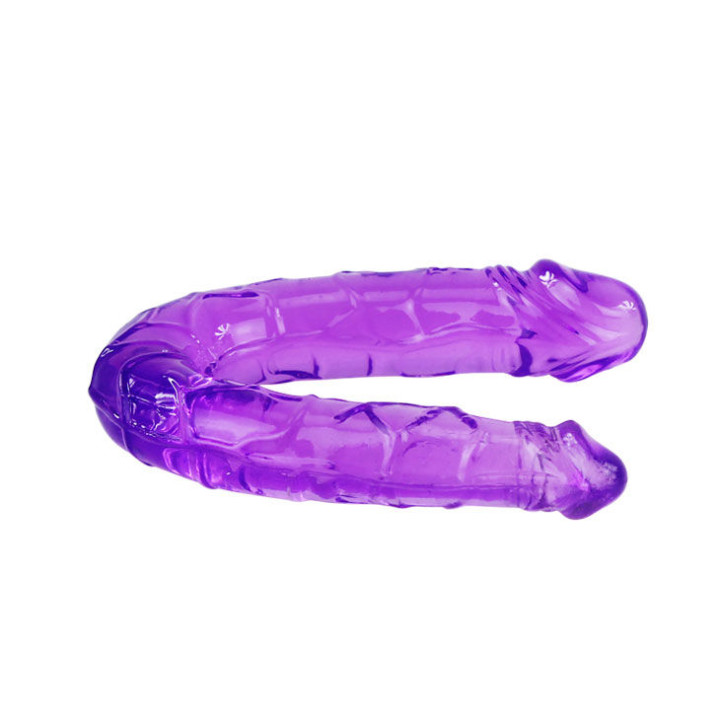 Baile - Doppeldildo in Flieder Flexibler Gelee