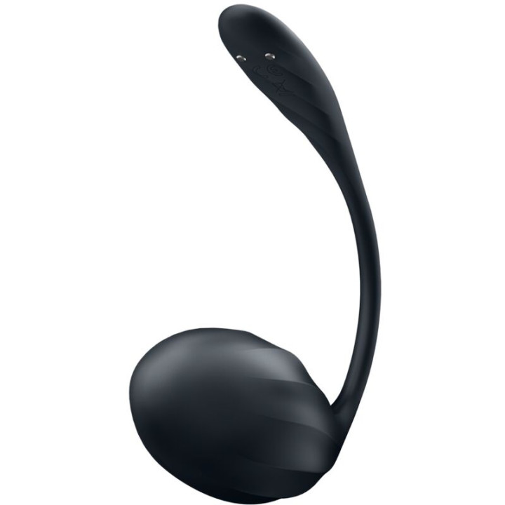 Satisfyer - Ribbed Petal Télécommande de Stimulateur de Point g Noir Application Gratuite