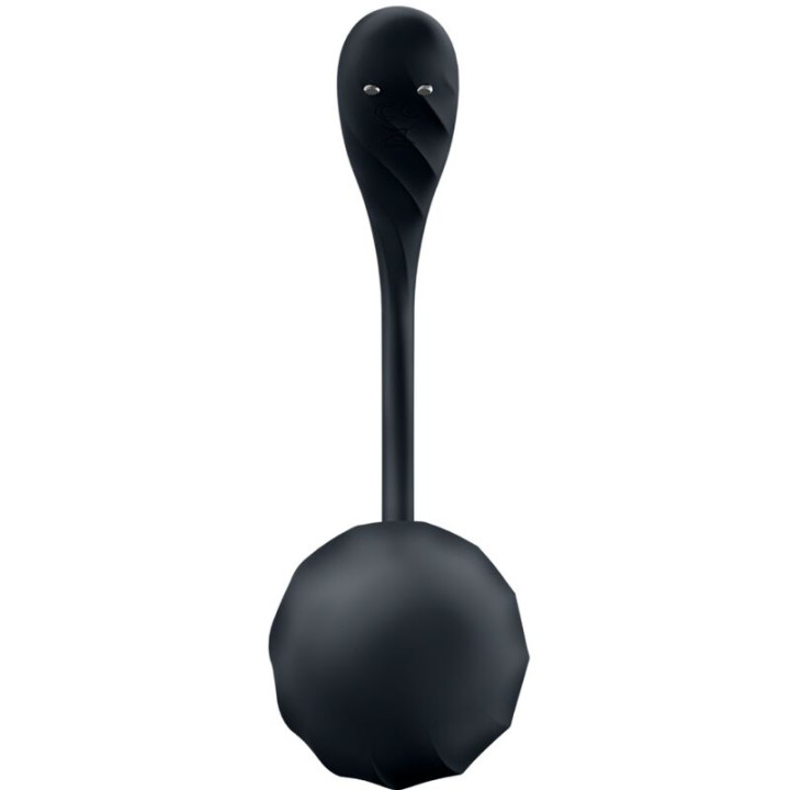 Satisfyer - Ribbed Petal Télécommande de Stimulateur de Point g Noir Application Gratuite