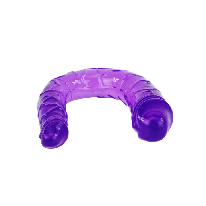 Baile - Doppeldildo in Flieder Flexibler Gelee