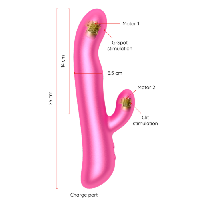 Oninder - Oslo Vibration & Rotation Rosa - Kostenlose App