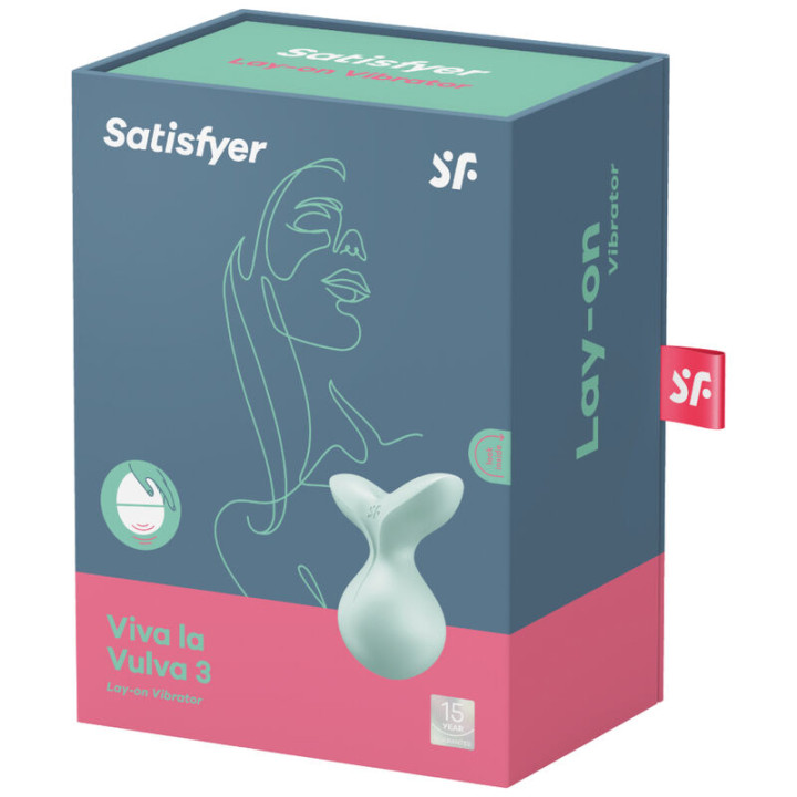 Satisfyer - Vibratore Viva la Vulva 3 Lay-on Verde