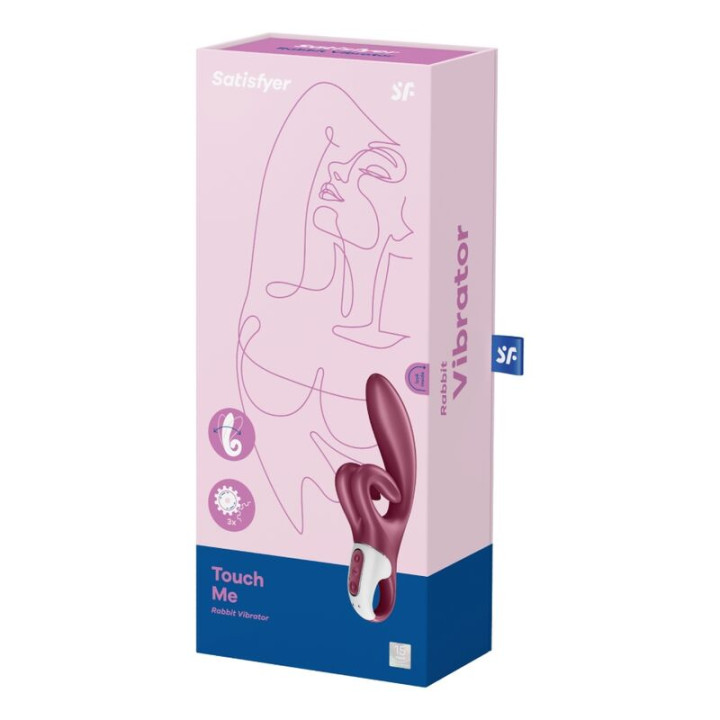 Satisfyer - Dotknij Mnie Krolik Wibrujacy Czerwony