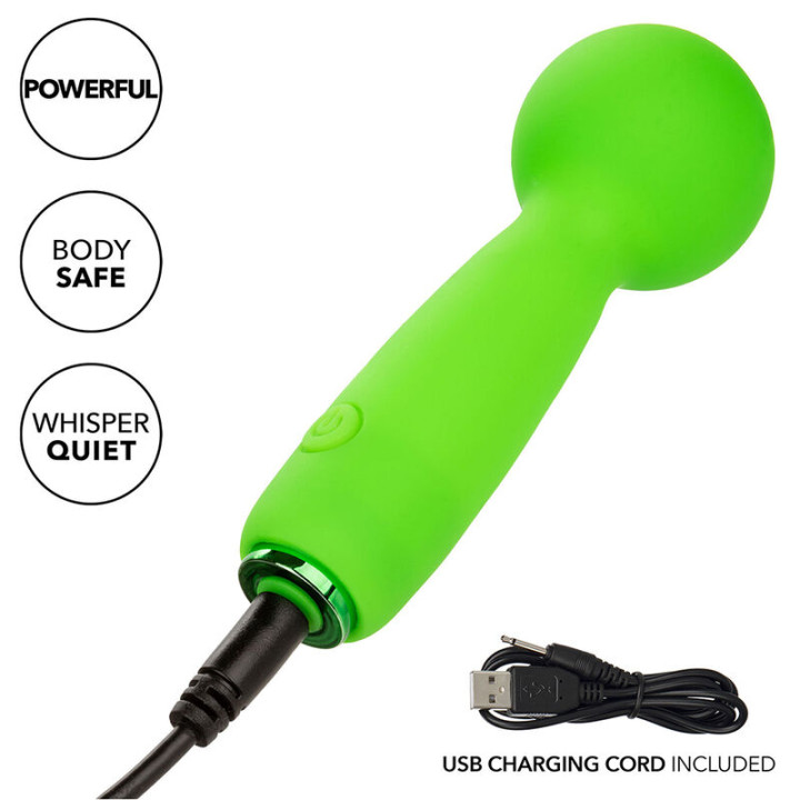 Calexotics - Neon Vibes le Bubbly Vibe Mini Masseur 10 Vibrations Vert