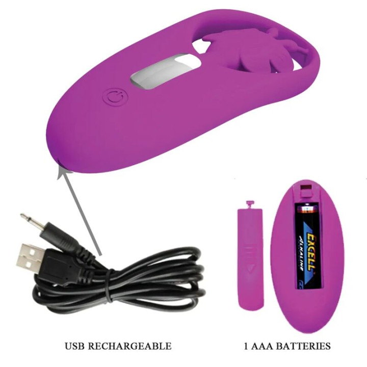 Pretty Love - Stimolatore a Farfalla Per Mutandine Dancing Con Telecomando Lilla
