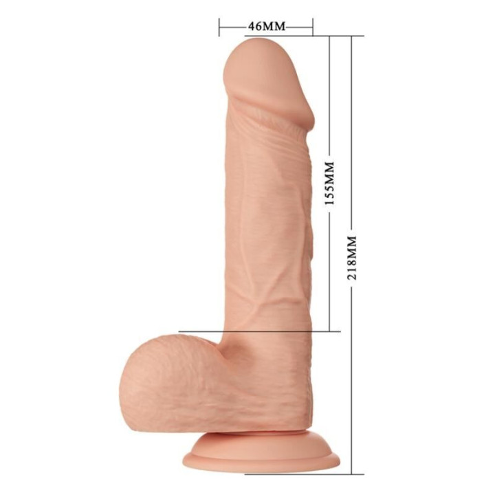 Baile - Belle Rencontre Bahamut Gode Réaliste Flexible 21.8 cm Naturel