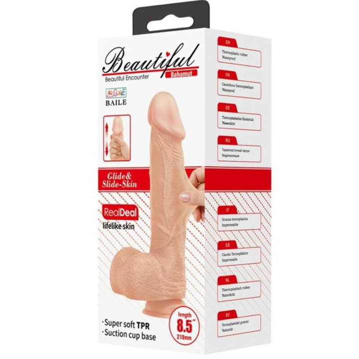 Baile - Beautiful Encounter Bahamut Flexible Realistic Dildo 21.8 cm Natural