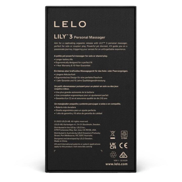 Lelo - Lily 3 Massager Pessoal - Lavanda