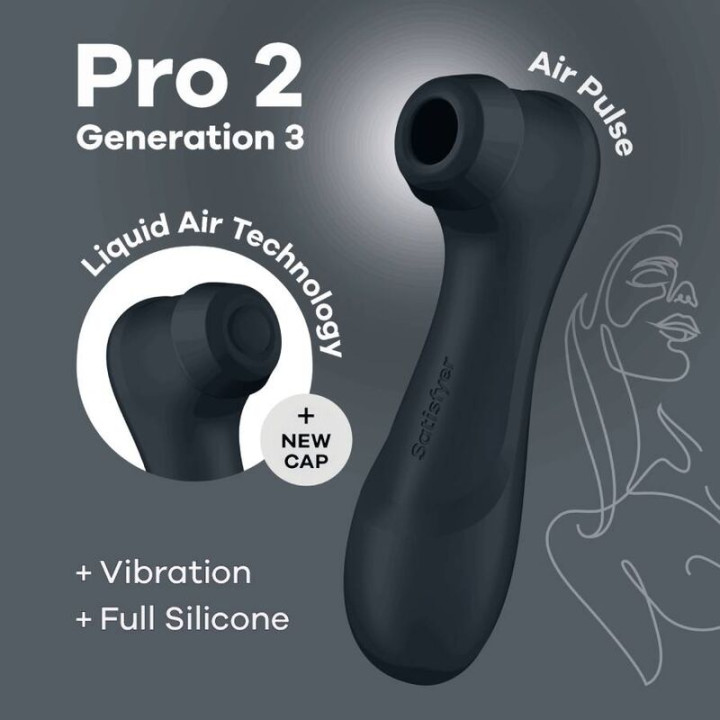 Satisfyer - Pro 2 Génération 3 Technologie Air Liquide Noir