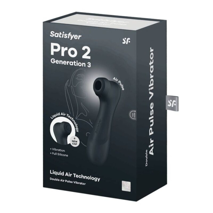 Satisfyer - Tecnologia de ar Líquido Pro 2 Gerao 3 Preto