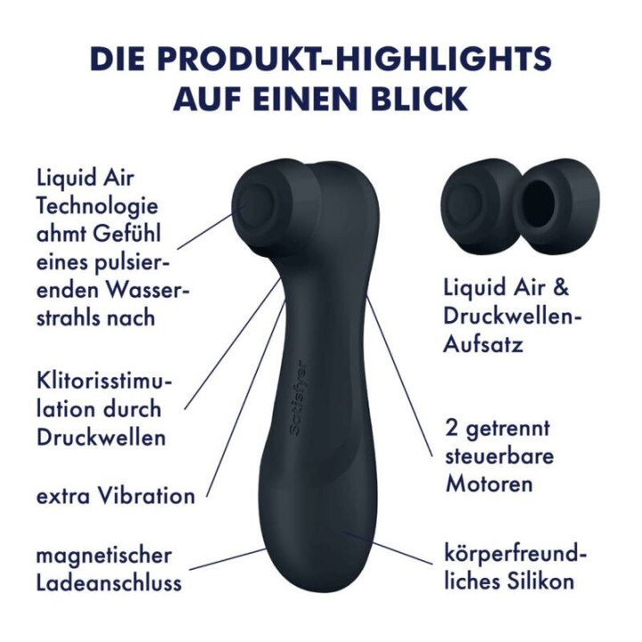 Satisfyer - Pro 2 Génération 3 Technologie Air Liquide Noir