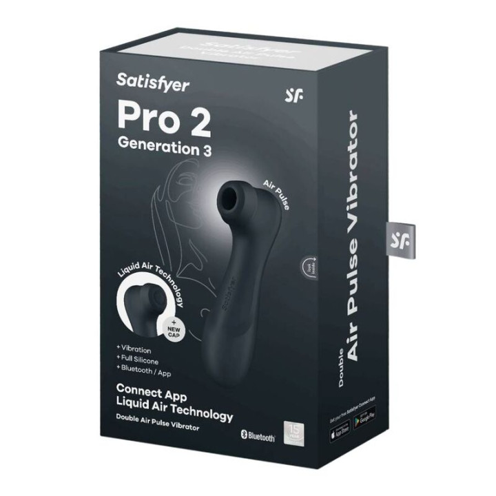 Satisfyer - Pro 2 Generacion 3 Czarny Bluetooth i Aplikacja