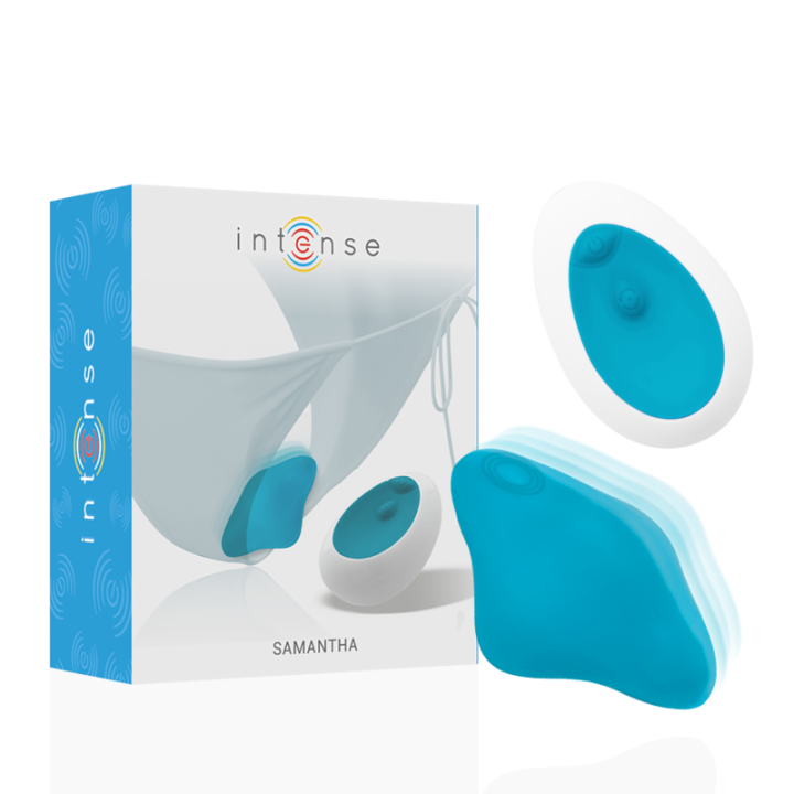 Intense - Samantha Pantie Fernbedienung Blau