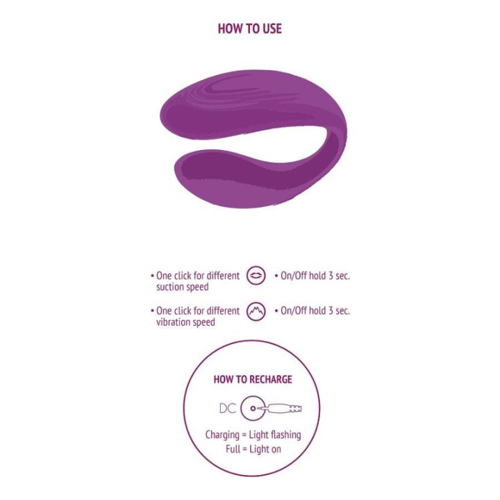 Xocoon - Vibratore di Coppia Bound Love Viola