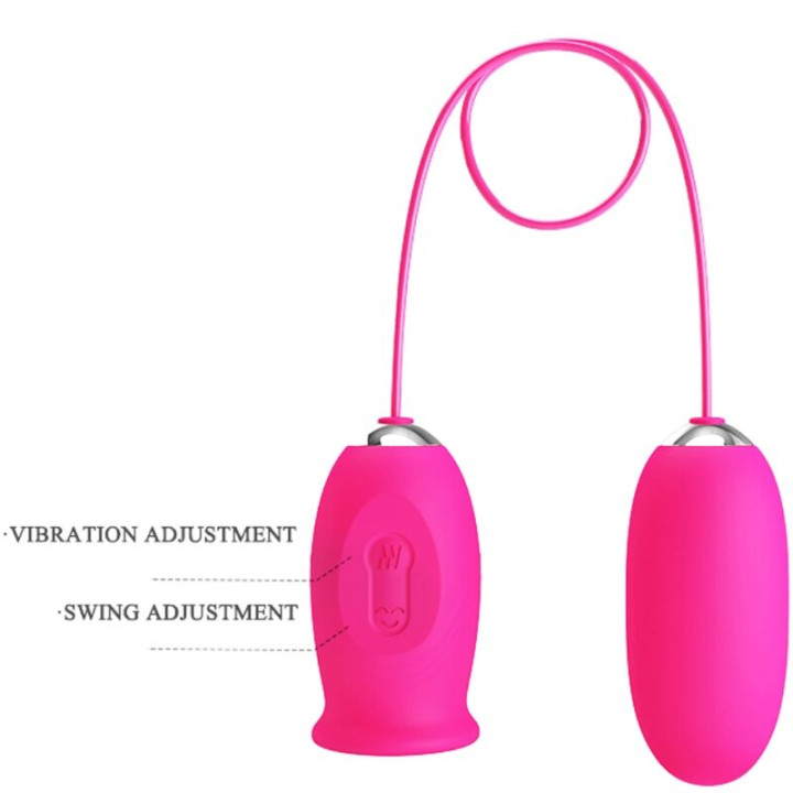 Pretty Love - Ovulo Vibrante a Forma di Margherita + Lingua Stimolante Per il Clitoride Rosa