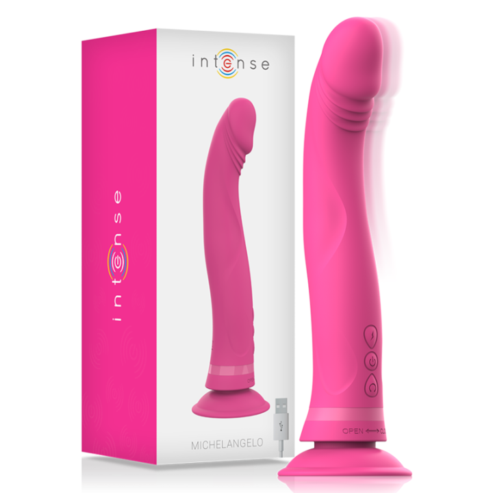 Intense - Michelangelo Rosa Vibrador de Silicone Dildo