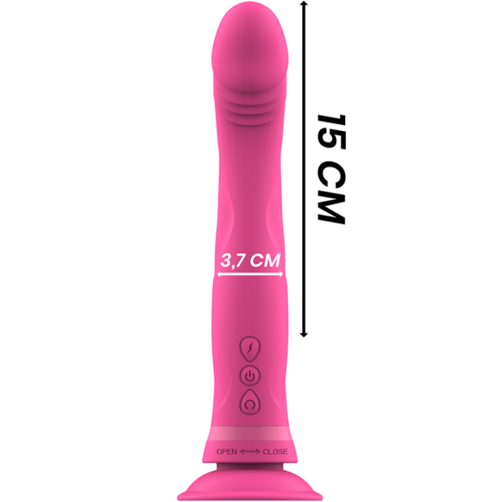 Intense - Michelangelo Rozowy Silikonowy Dildo Wibrator