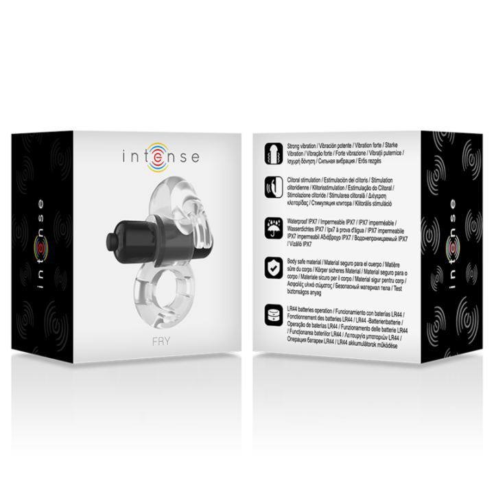 Intense - Anel Vibrador Transparente Fry