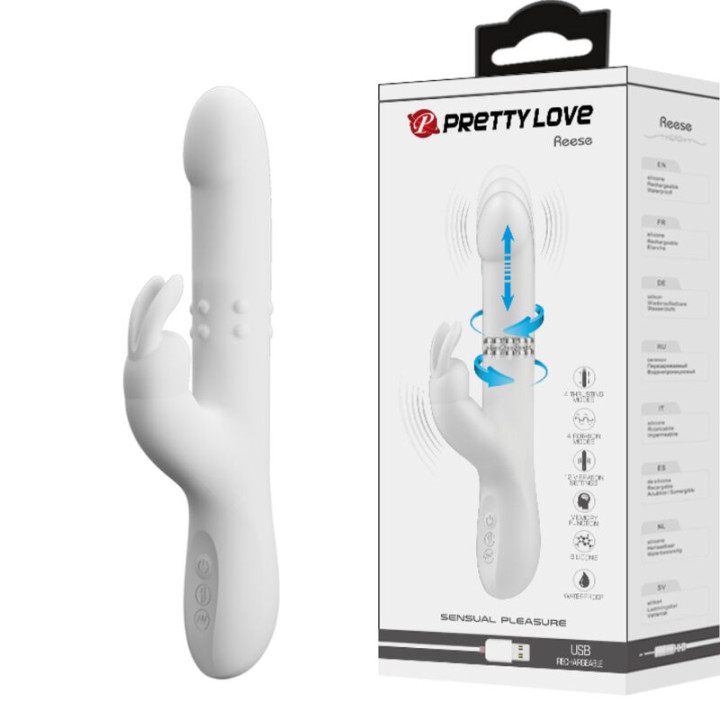 Pretty Love - Wibrator Reese ze Srebrnym Obrotem