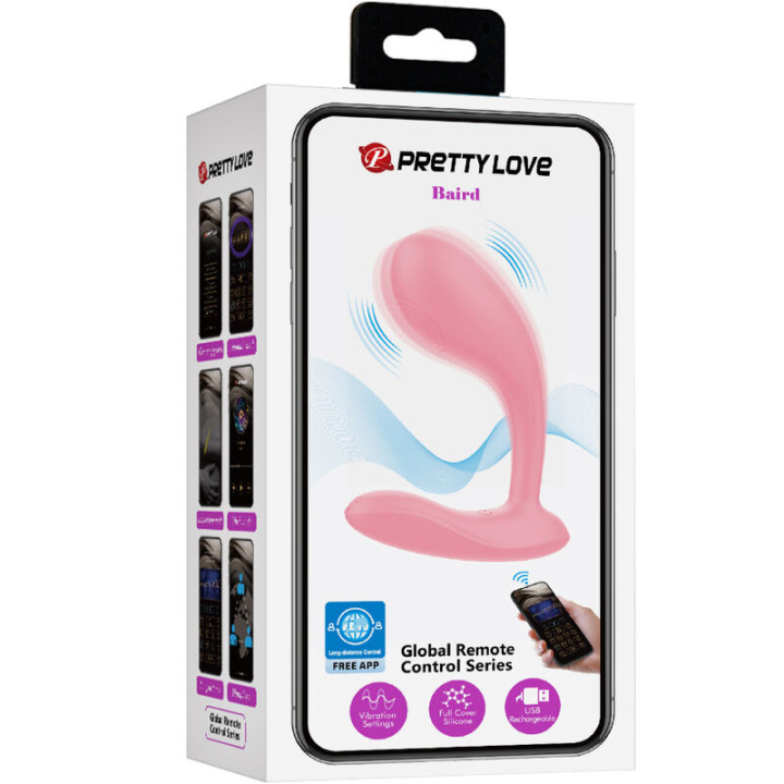 Pretty Love - Baird Application g-Spot 12 Vibrations Rechargeable Rose