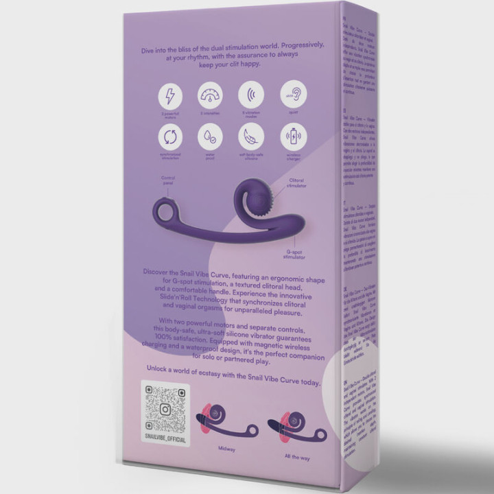 Snail Vibe - Vibratore Curva Viola