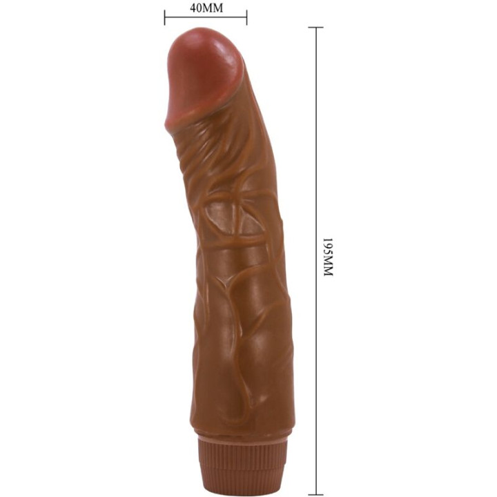 Baile - Jeff Realistischer Vibrator 19,5 cm Mulatte