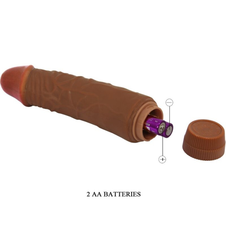 Baile - Jeff Realistic Vibrator 19.5 cm Mulatto