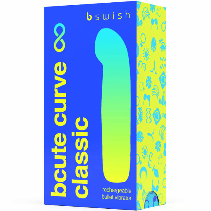 B Swish - Bcute Curve Infinite Classic Vibratore Ricaricabile in Silicone Blu