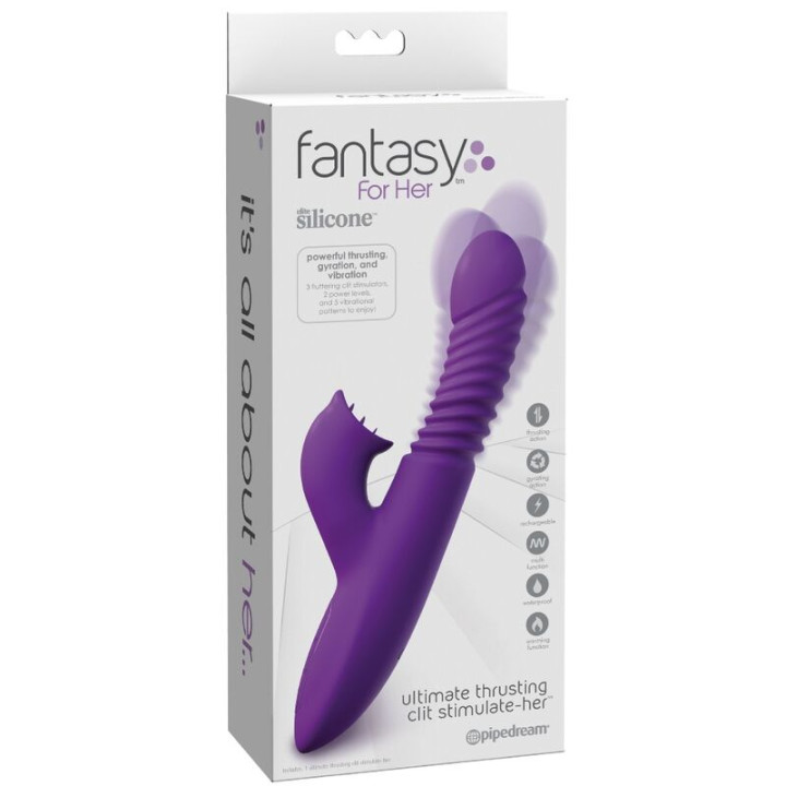 Fantasy For Her - Stimulateur de Clitoris Avec Oscillation Thermique et Fonction de Vibration Violet
