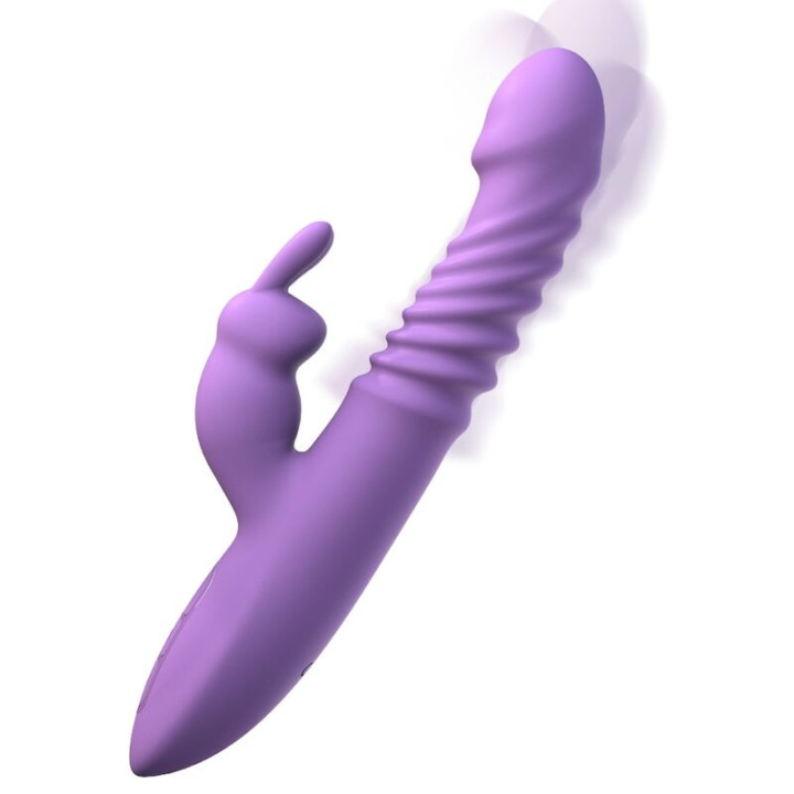 Fantasy For Her - Estimulador de Clitóris de Coelho Com Oscilação de Função de Calor e Vibração Violeta