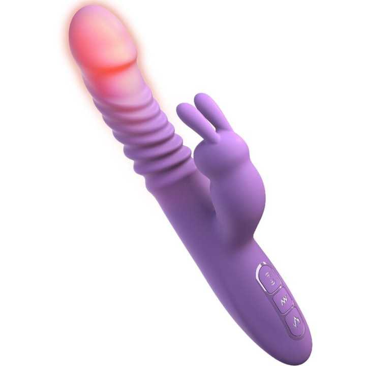Fantasy For Her - Estimulador de Clitóris de Coelho Com Oscilação de Função de Calor e Vibração Violeta