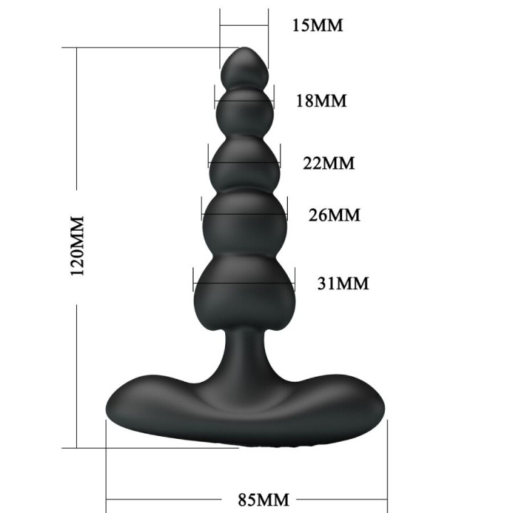 Pretty Love - Corban Analvibrator 10 Vibrationen Schwarz