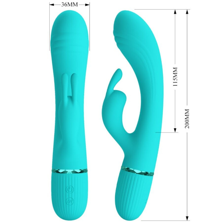 Pretty Love - Scocco Vibrador Rabbit Turquesa