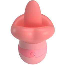 Pretty Love - Stimulateur de Clitoris Kylee Tongue 10 Vibrations Rose Nude