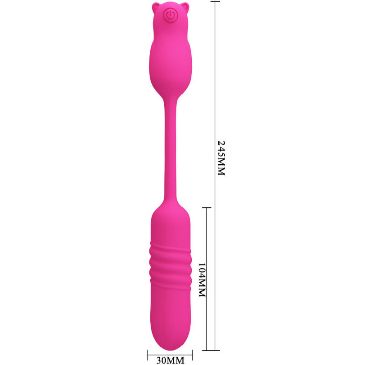 Pretty Love - Nobikuma Rosa Silikon-Vibrierbullet