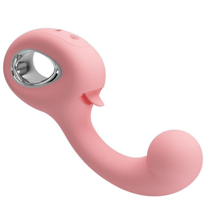Pretty Love - Erynnyes g-Spot Vibrator + Klitoris-Stimulator 10 Vibrationen Rosa