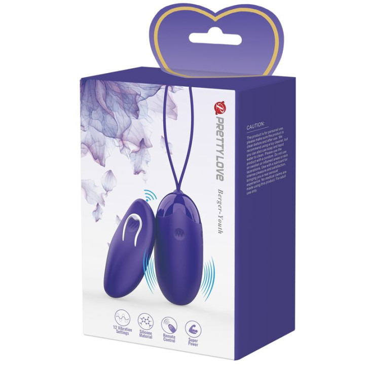Pretty Love - Berger Youth Oeuf Vibrant Télécommandé Violet