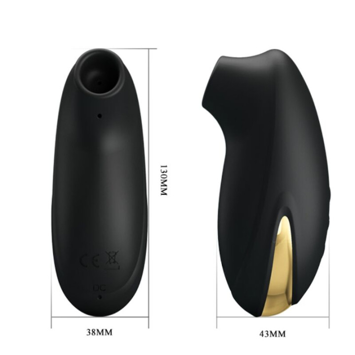 Pretty Love - Luxury Rechargeable Suction Massager Black