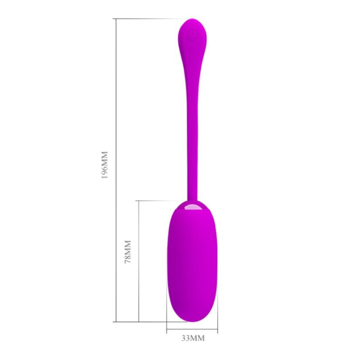 Pretty Love - Oeuf Vibrant Julius Imperméable-Rechargeable Violet