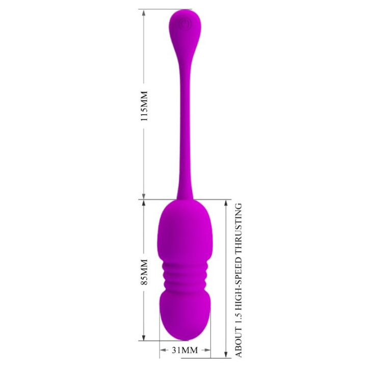 Pretty Love - Callie Purple Rechargeable Vibrating Egg