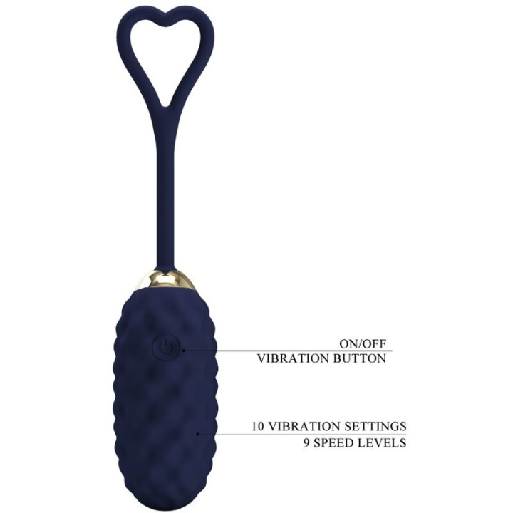 Pretty Love - Vivian Blue Vibrations-ei Mit Fernbedienung
