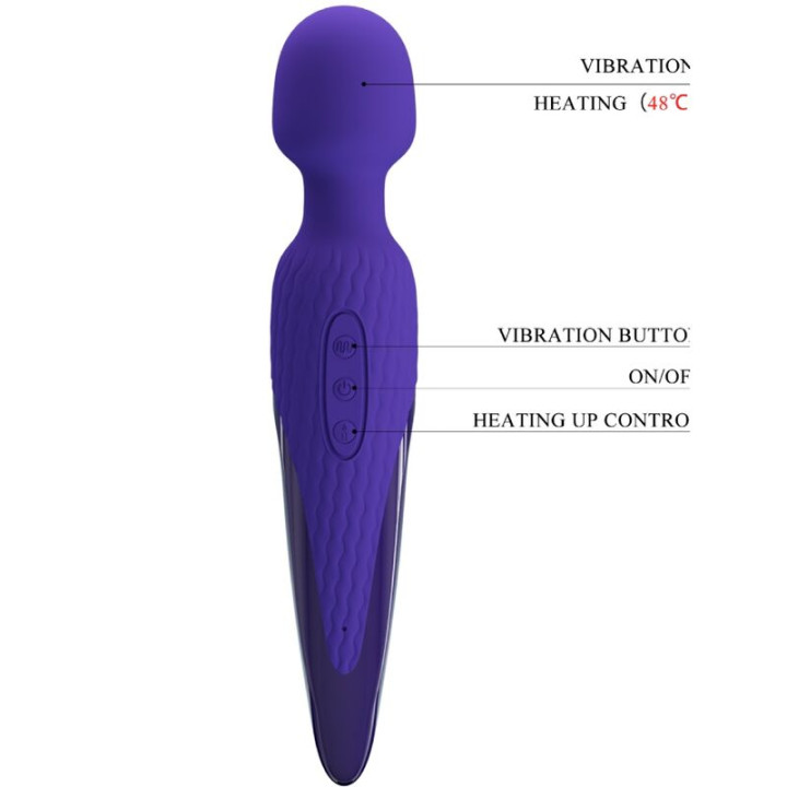 Pretty Love - Antony Youth Wand Vibrator Violet Wrmeeffekt