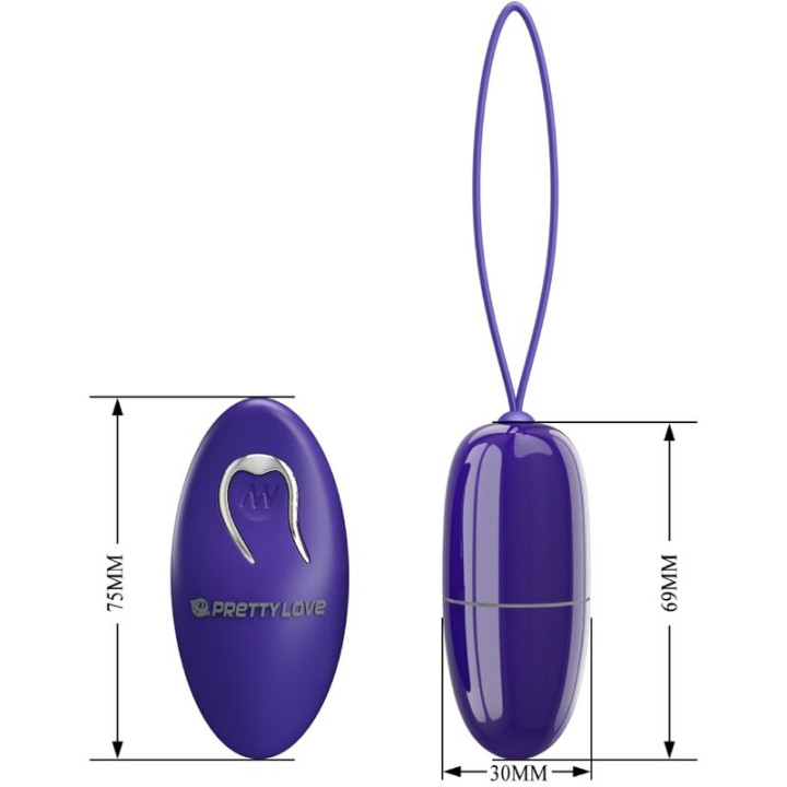 Pretty Love - Selkie Youth Mini Oeuf Vibrant Télécommande Violet