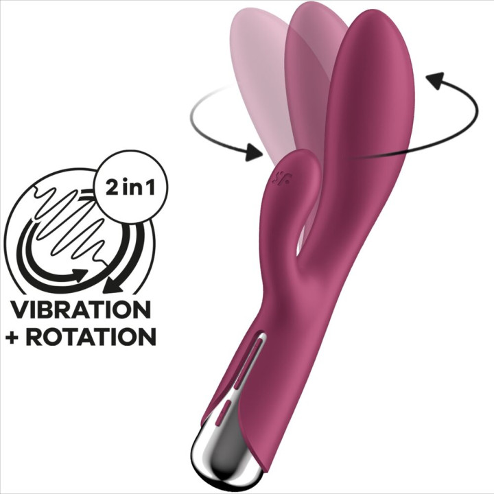 Satisfyer - Spinning Rabbit 1 Clitoride e Stimolazione Del Punto g Rosso