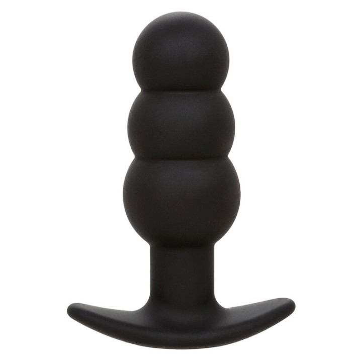 Calexotics - Rock Bottom Perline Tappo Anale 10 Vibrazioni Silicone Nero
