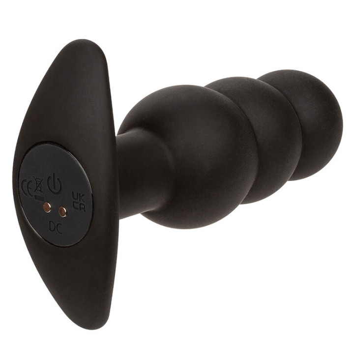 Calexotics - Rock Bottom Plug Anal Com Esferas 10 Vibrações Silicone Preto