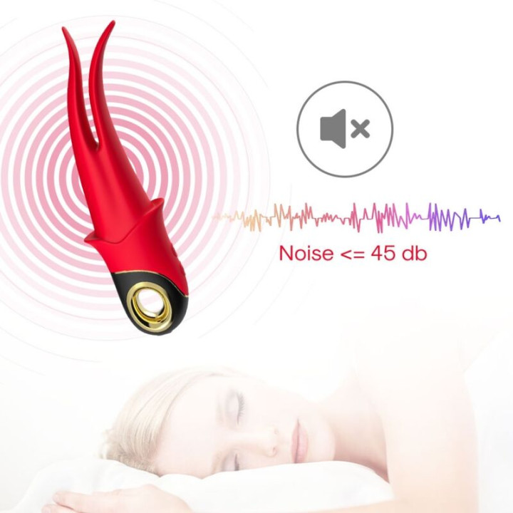 Armony - Vibrateur Shadow Double Tête Teasing Rouge