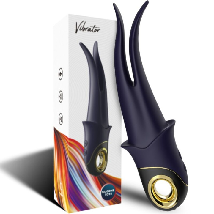 Armony - Shadow Vibrador Dupla Cabeça Provocando Azul