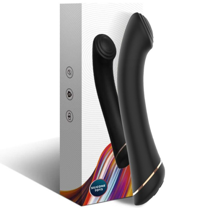 Armony - Vibratore Falt Testa in Silicone Nero